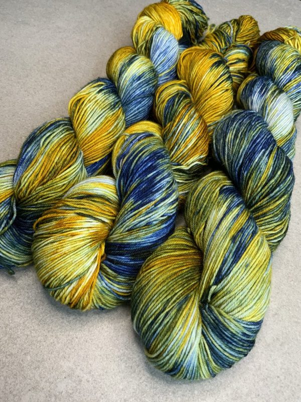 Starry Starry Night - 4 ply - Hand Dyed Yarn